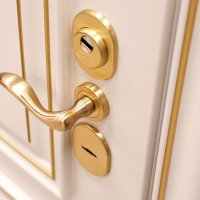 Итальянская бронированная накладка Cipierre гармонично сочетается с классическим стилем двери