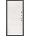 Дверь входная белая 74 - Дуб сильвер поперечный