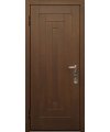 Дверь входная в квартиру Cerber 13 - Наборная панель из массива бука. Цвет: Бук кремовый. L-образные наличники с зарезкой под петли.