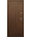 Дверь входная в квартиру Cerber 19 - Наборная панель из массива бука. Цвет: Бук кремовый. L-образные наличники с зарезкой под петли.