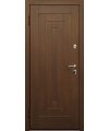 Дверь входная в квартиру Cerber 26 - Наборная панель из массива бука. Цвет: Бук кремовый. L-образные наличники с зарезкой под петли.